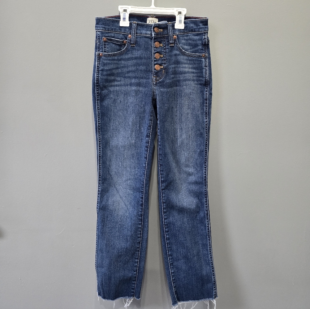 J. Crew Re-imagined 9" Vintage Straight Blue Jeans Size 25